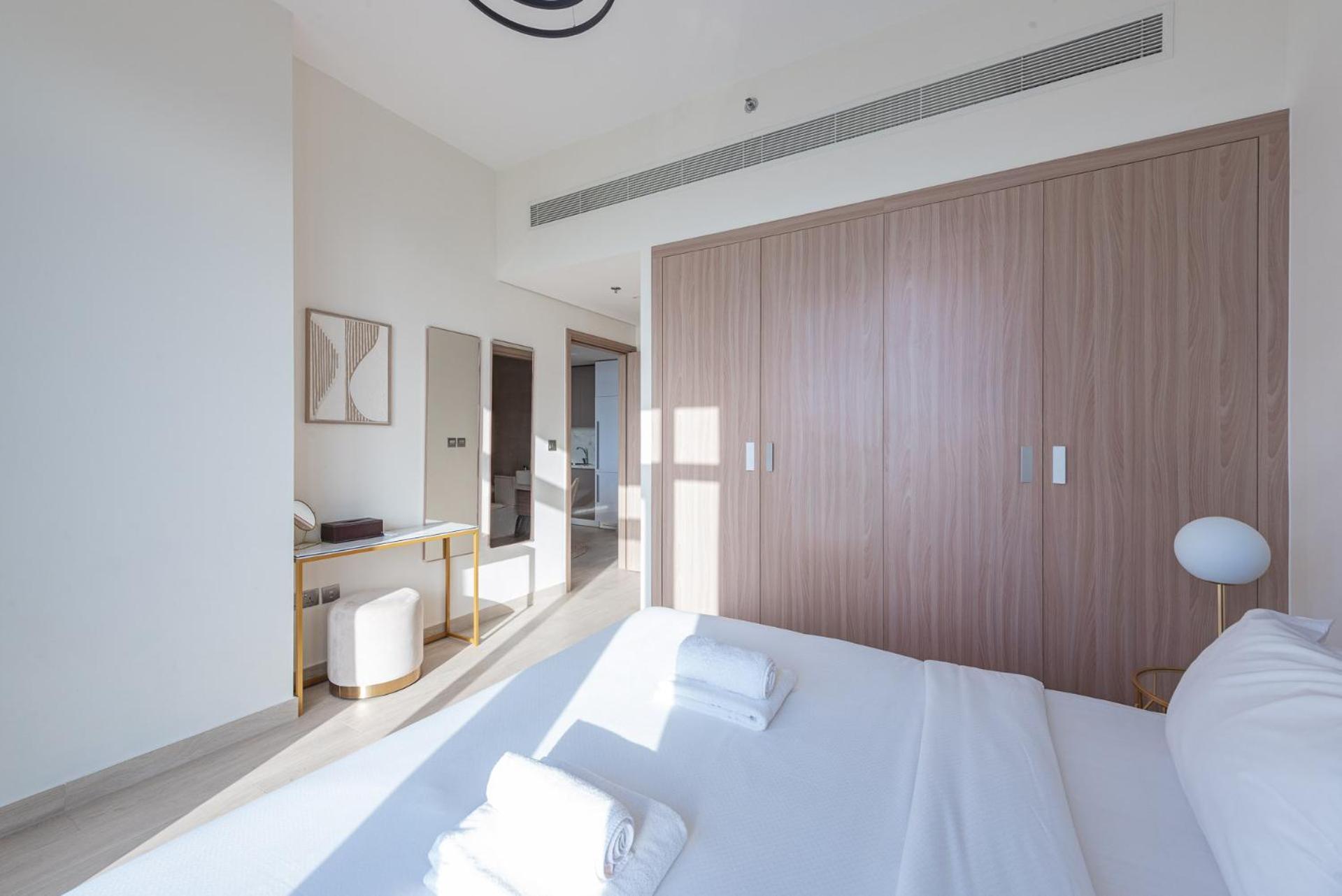 شقة Cozy & Convenient 1Br Haven In Al Jaddaf دبي المظهر الخارجي الصورة