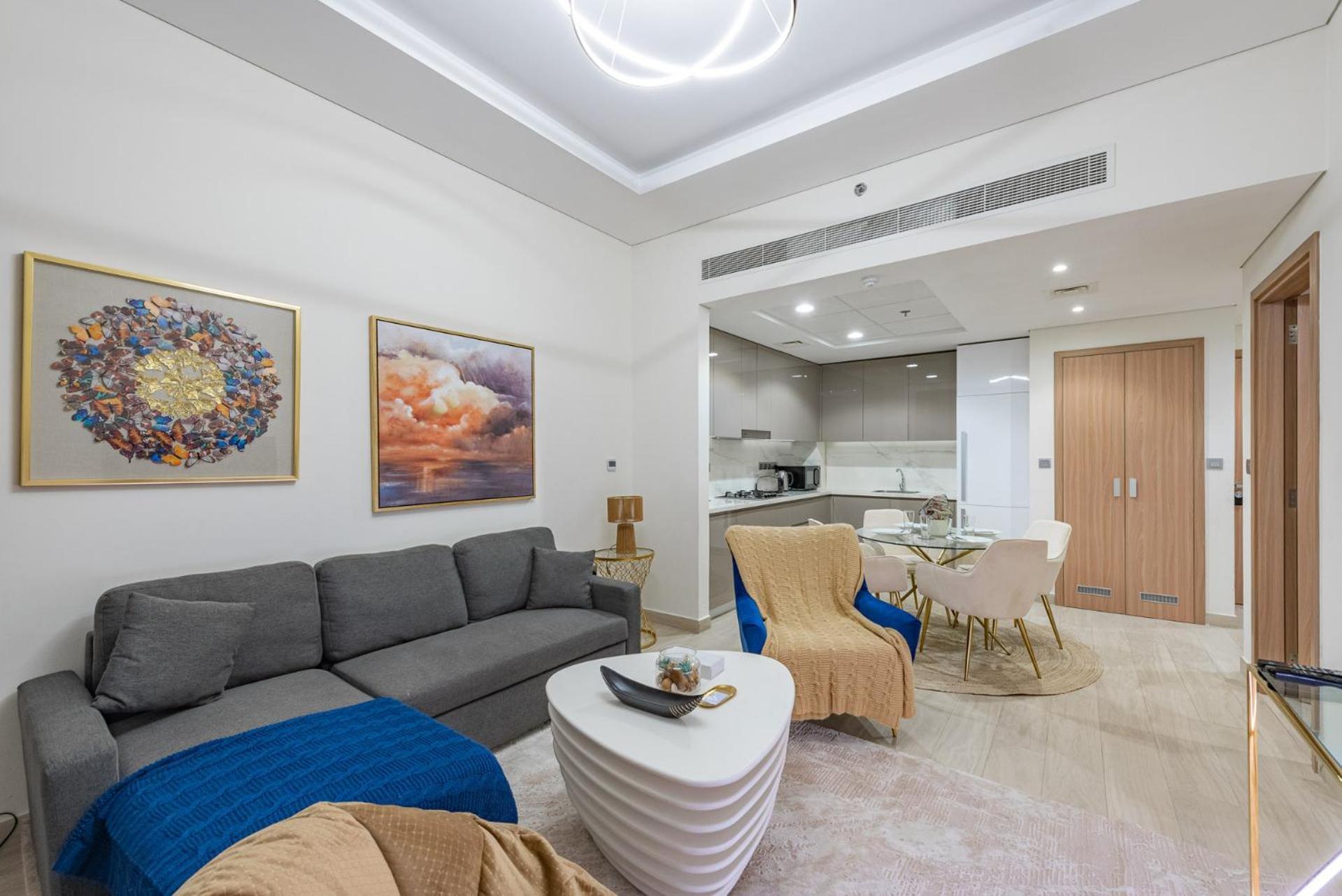 شقة Cozy & Convenient 1Br Haven In Al Jaddaf دبي المظهر الخارجي الصورة
